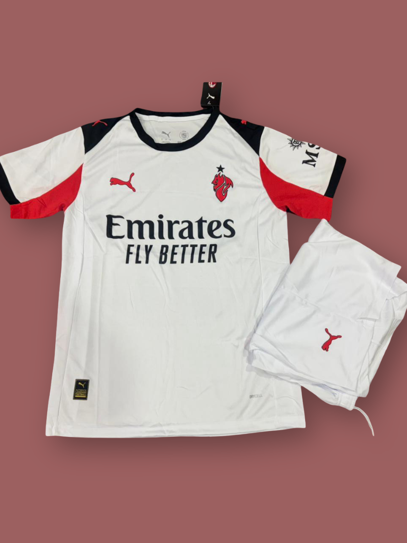 AC Milan Away Jersey with Shorts 25-26 Season
