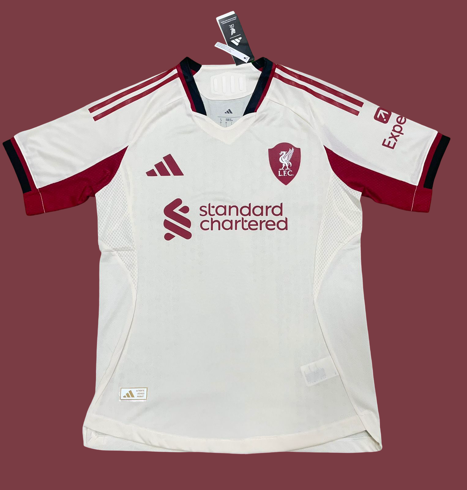 Liverpool Away White Jersey Player Version 25-26 Season