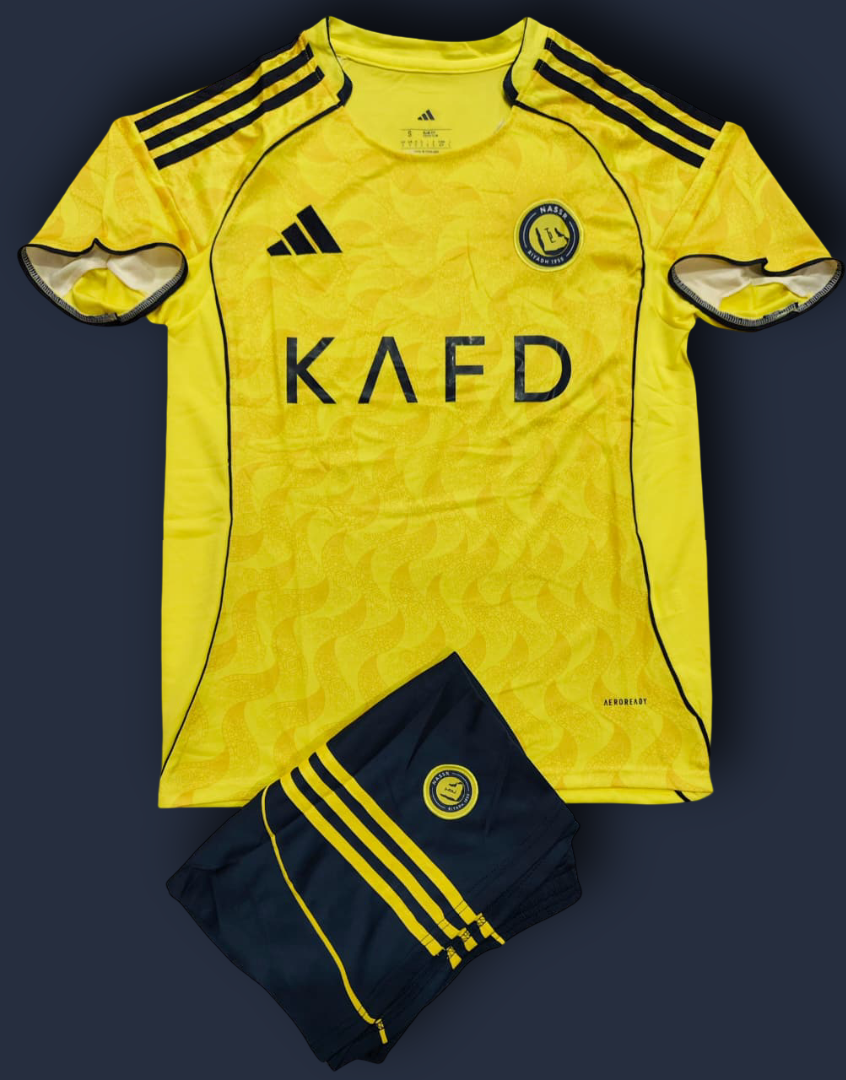 Al Nassr Home 25-26 Season Jersey with shorts