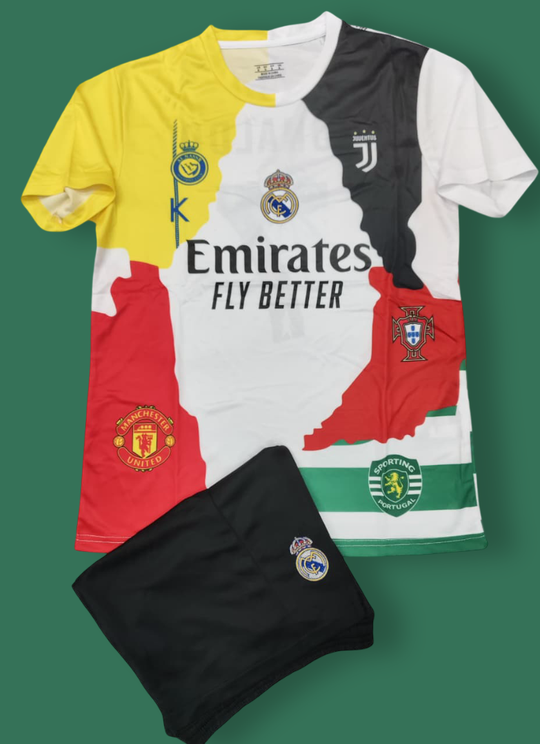 Ronaldo Mix Club Jersey With Shorts
