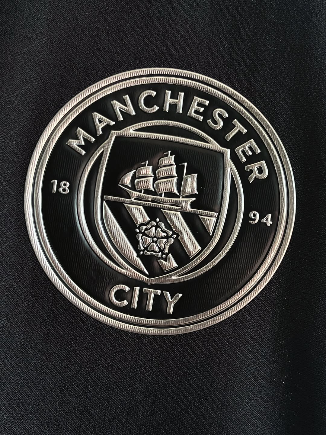 Man City Away Black Jersey Player Version 25-26 season