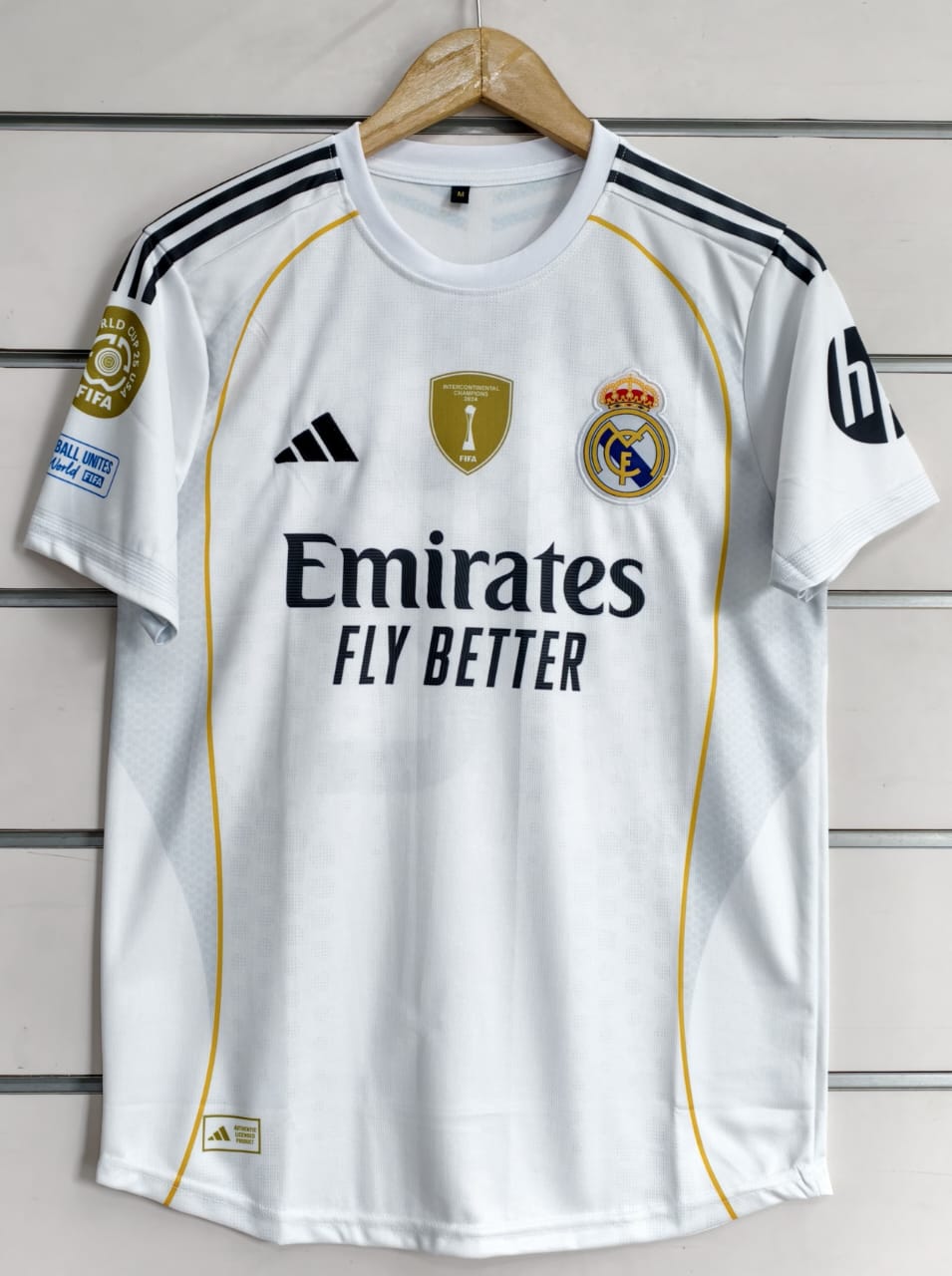Real Madrid Home Jersey Trent 12 Print | Embroidered Logo