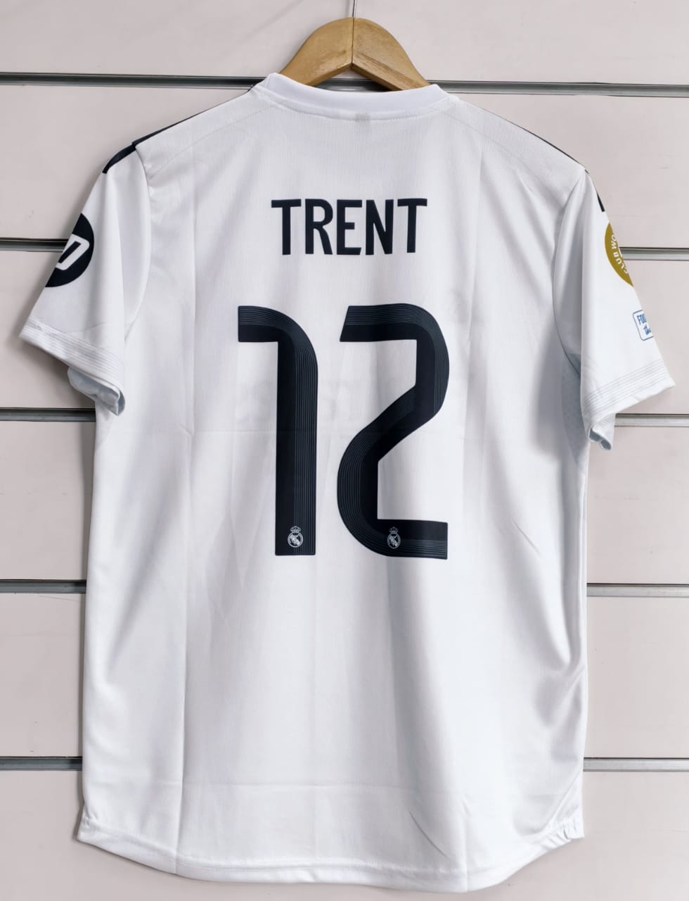 Real Madrid Home Jersey Trent 12 Print | Embroidered Logo