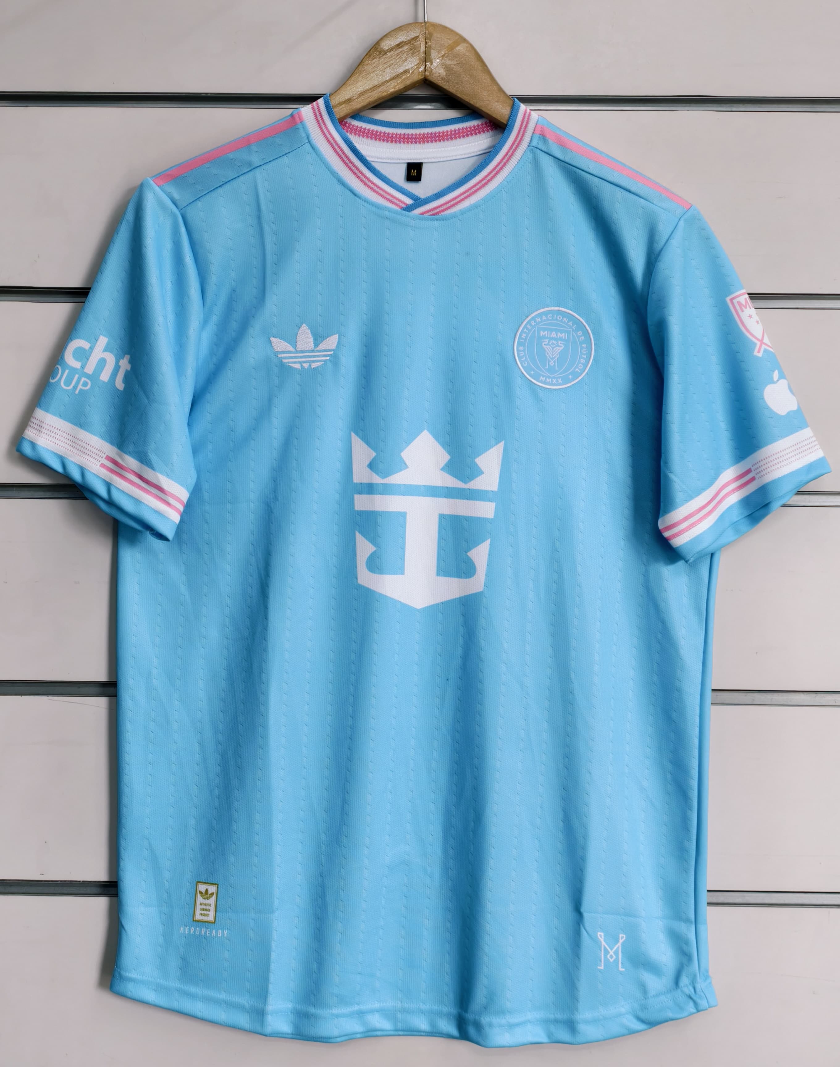 Inter Miami Blue Jersey Messi 10 Print | Embroidery Logos