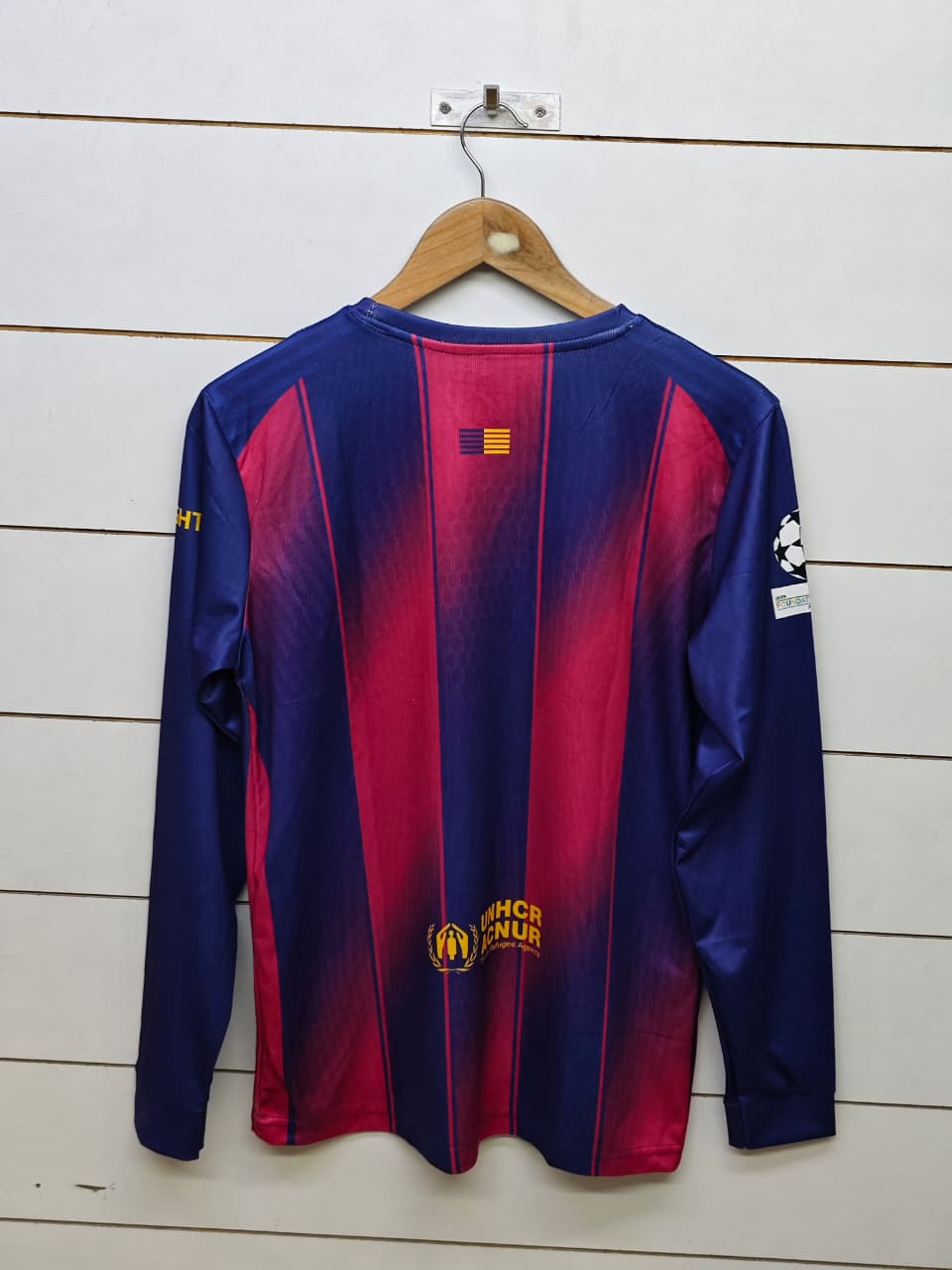 Barcelona Full Sleeve Jersey | Embroidery Logos
