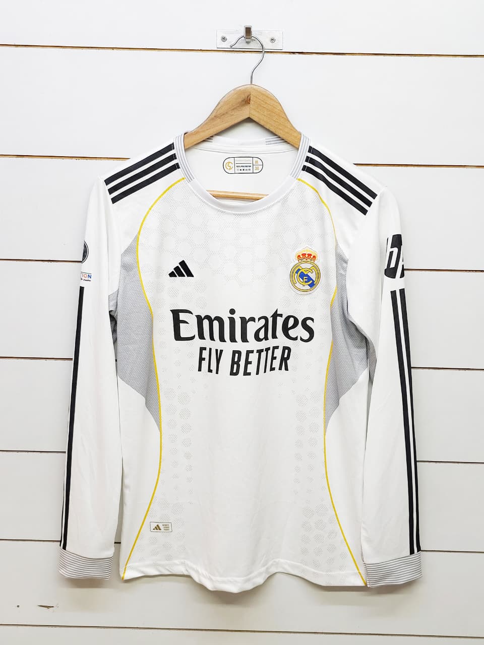 Real Madrid Full Sleeves Mbappe 9 Print | Embroidery Logos